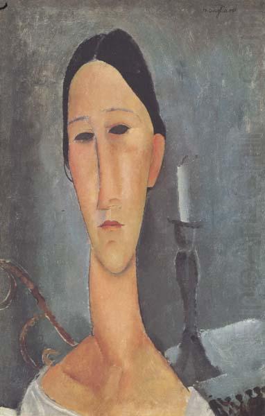 Amedeo Modigliani Hanka Zborowska au bougeoir (mk38) china oil painting image